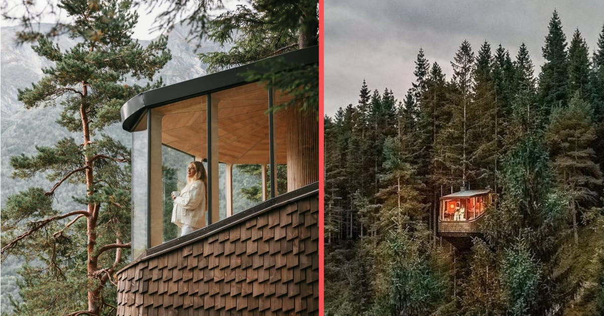 Woodnest Cabins Provide Luxury Treehouse Escape in the Forests of Norway