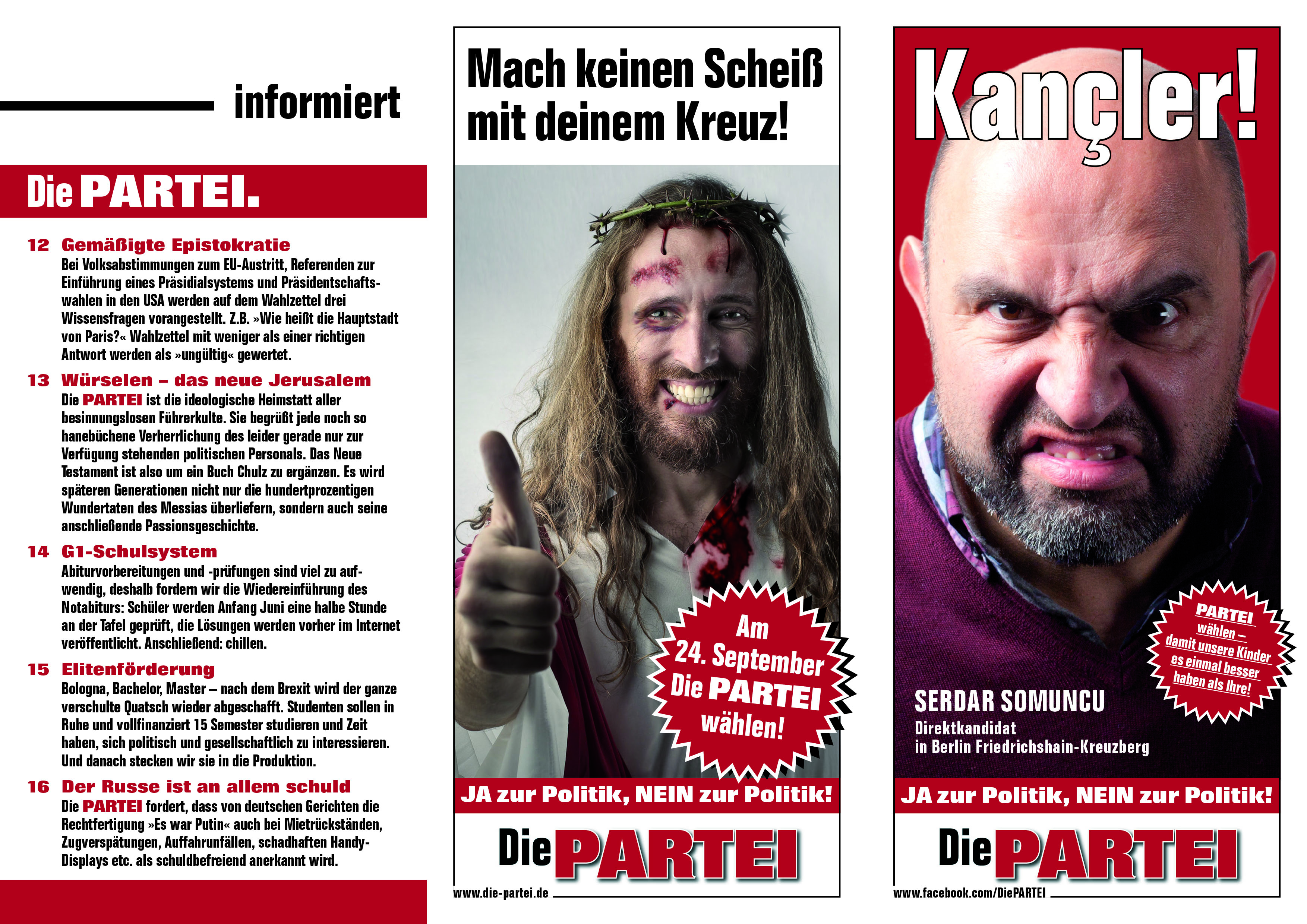 Programme zu Bundestags, Europa, Landtags und Bezirkswahlen Die