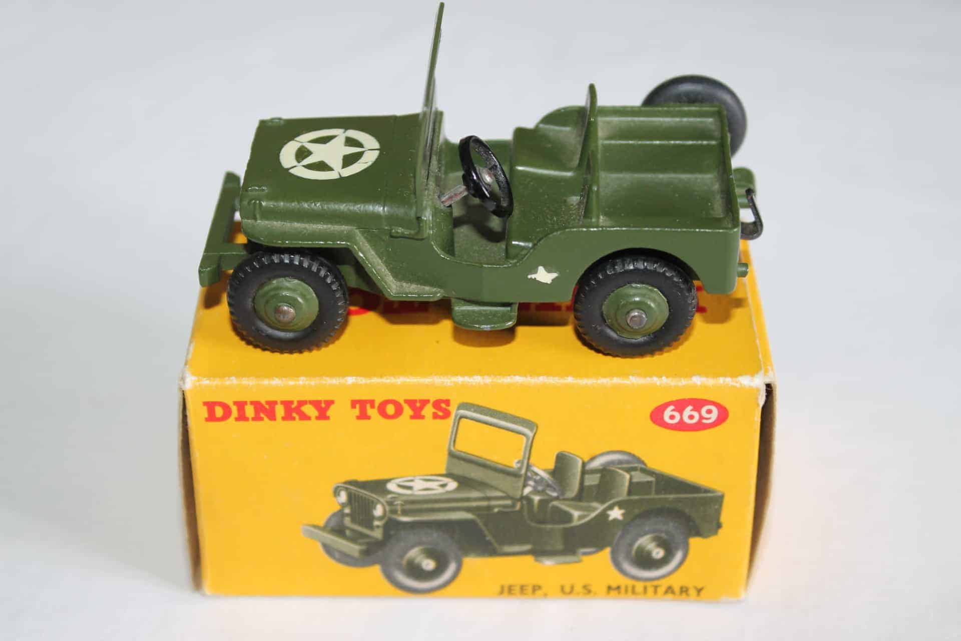 Dinky Toys 669 U.S. Military Jeep Diecast