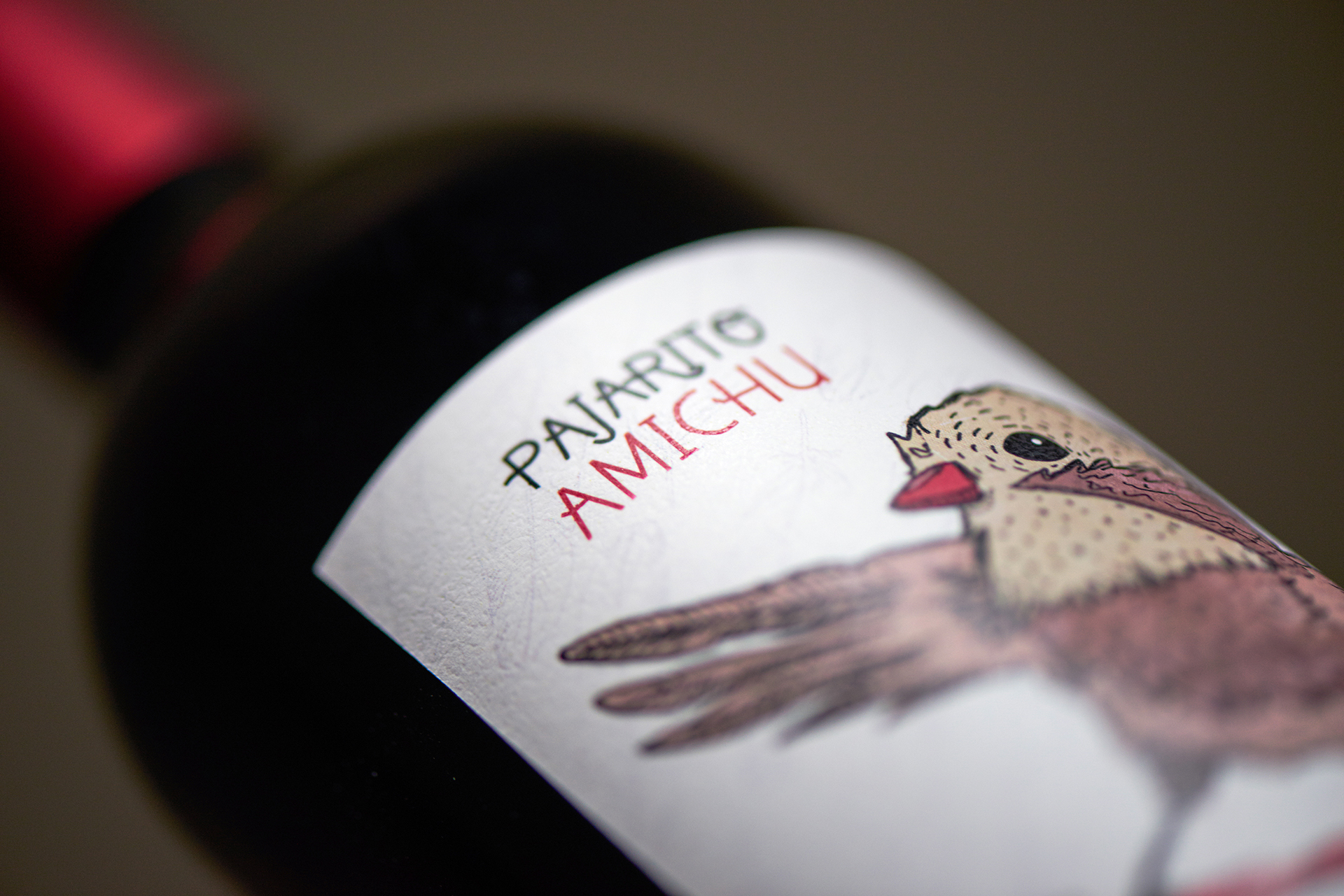 Wine label / Pajarito Amichu Diego Fernandez Design