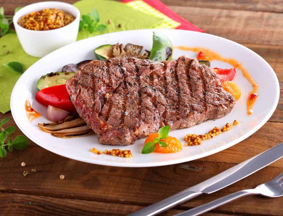 Entrecote mit gegrilltem Gemüse so lecker 🍝 Die Rezepte