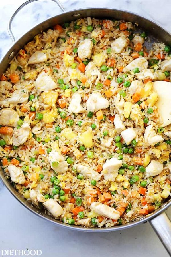 Easy Chicken Fried Rice Recipe Diethood