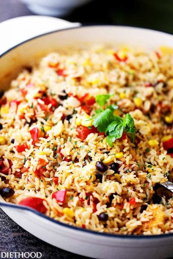 Fiesta Rice Recipe Diethood