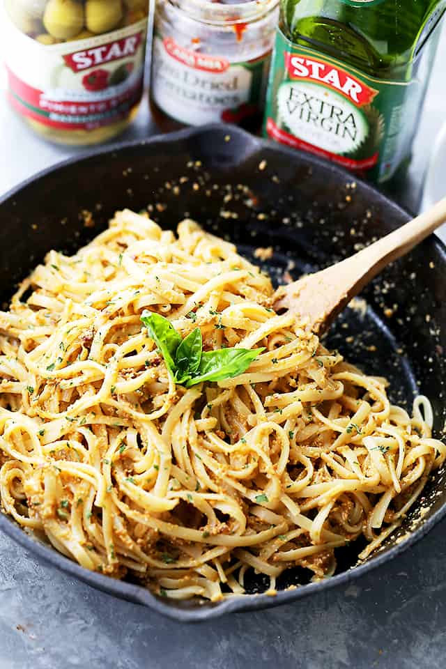 Easy Olive Pesto Pasta Diethood