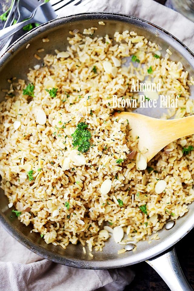 Almond Brown Rice Pilaf Diethood