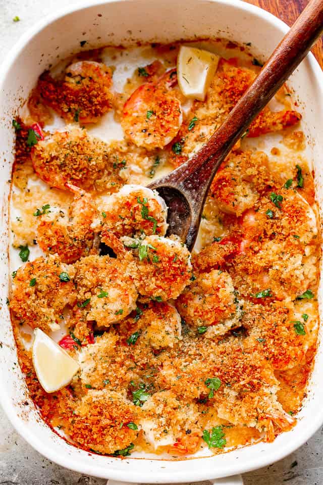 Baked Shrimp Scampi Crispy Garlic Butter Shrimp Recipe