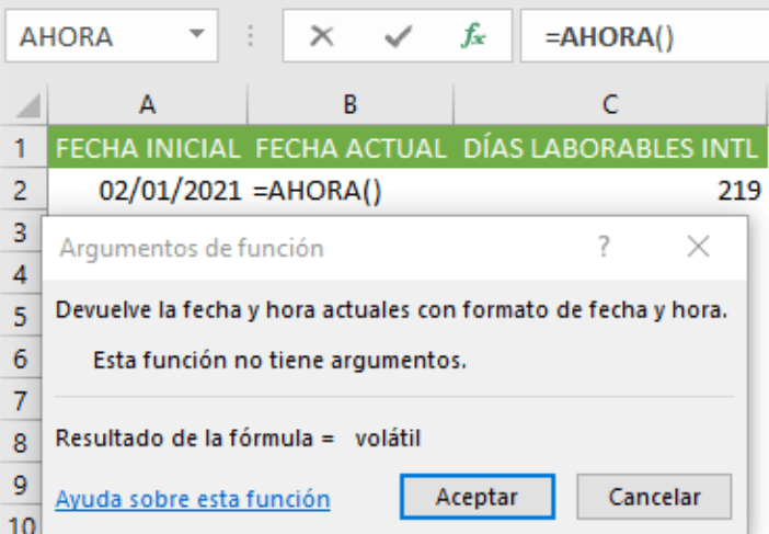 Función AHORA ¿Cómo usar la fórmula AHORA en Excel