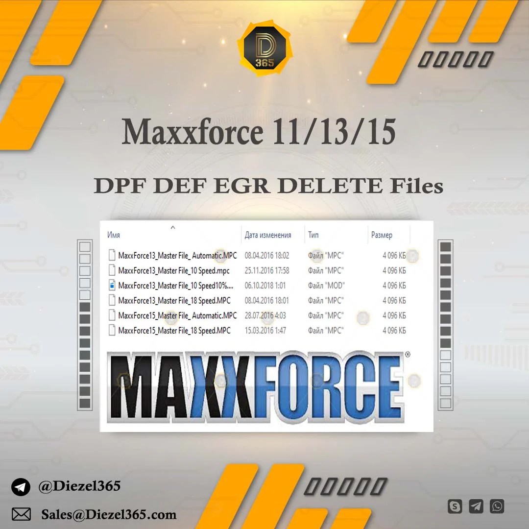 Maxxforce 11/13/15 DPF DEF EGR DELETE Files + Guide – ⛽ Diezel365