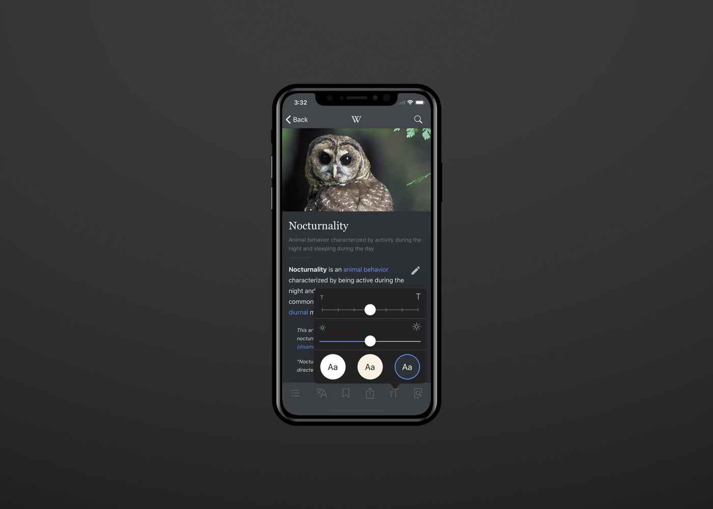 iOS feature helps you read Wikipedia in the dark Diff