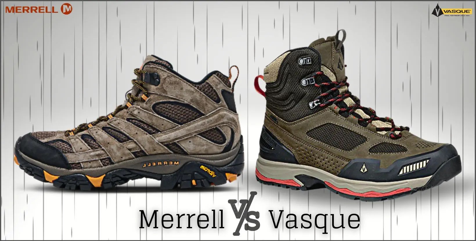 Competition of Hiking Boots Merrell vs Vasque Descriptive Comparison