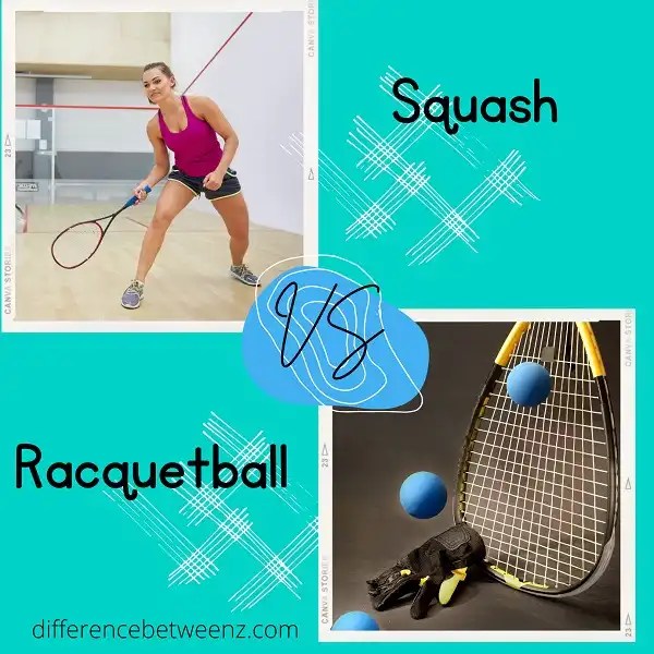 Differences between Squash and Racquetball Difference Betweenz