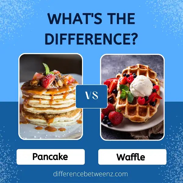 Difference between Pancakes and Waffles Difference Betweenz
