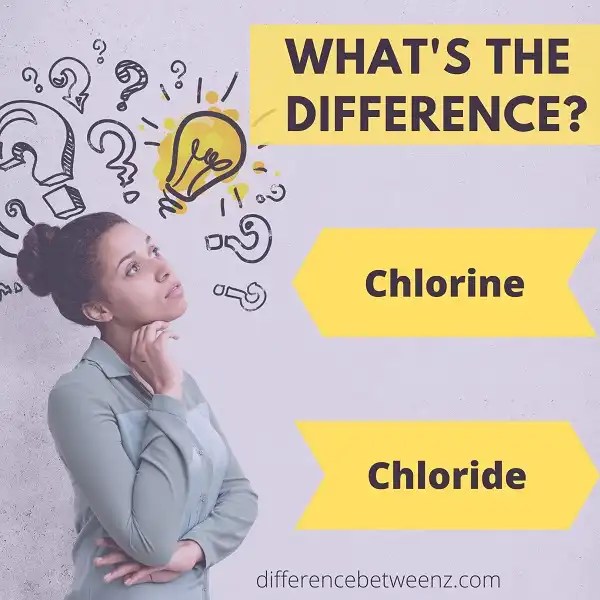 Difference between Chlorine and Chloride - Difference Betweenz