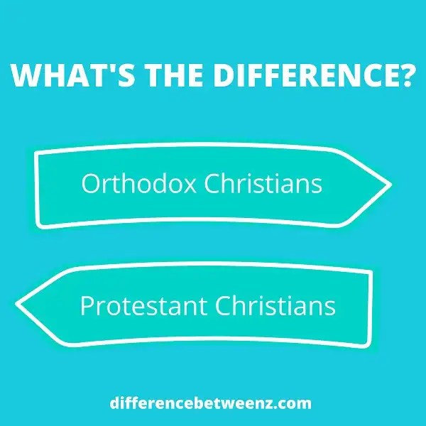 Differences between The Orthodox and Protestant Christians Difference