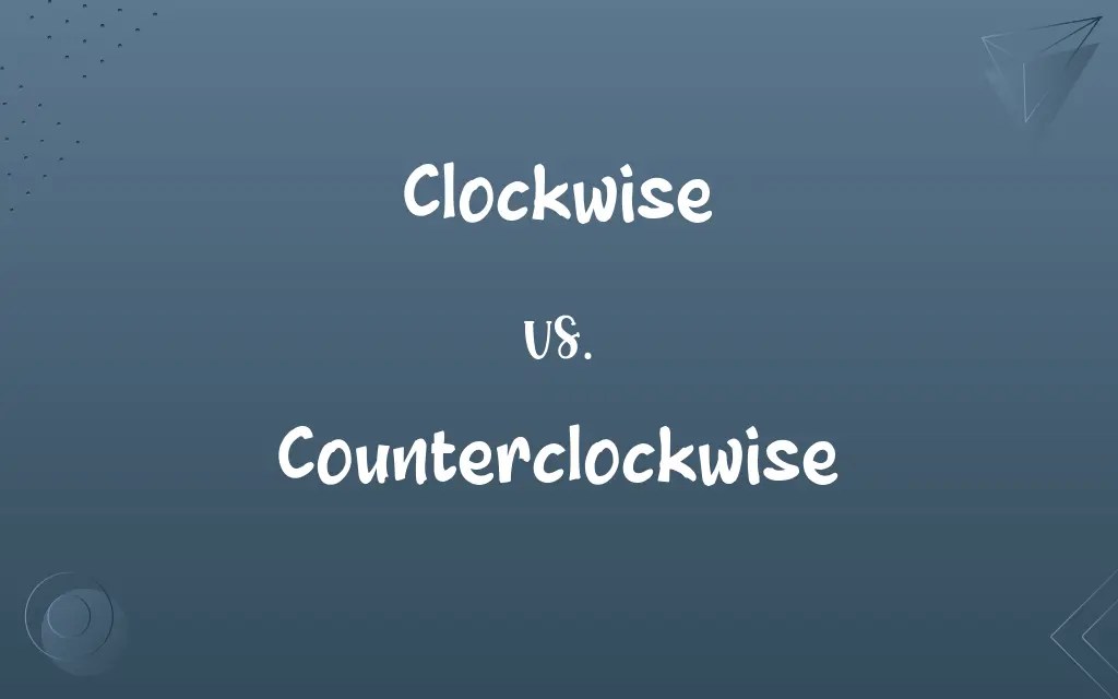 Clockwise vs. Counterclockwise Know the Difference