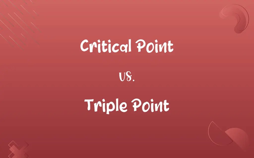 Critical Point vs. Triple Point Know the Difference