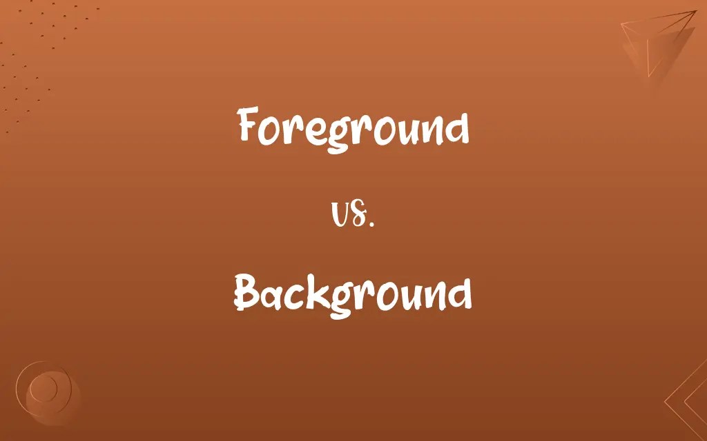 Foreground vs. Background Know the Difference
