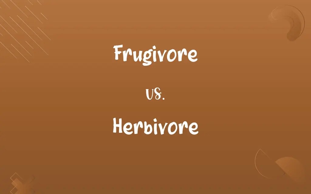 Frugivore vs. Herbivore Know the Difference
