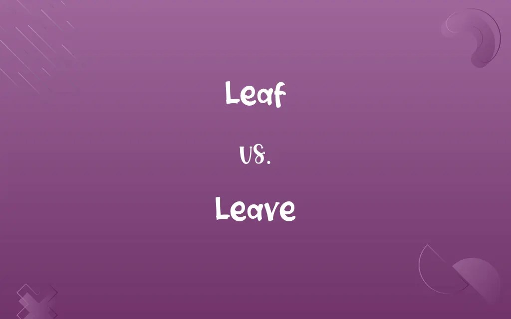 Leaf vs. Leave Know the Difference