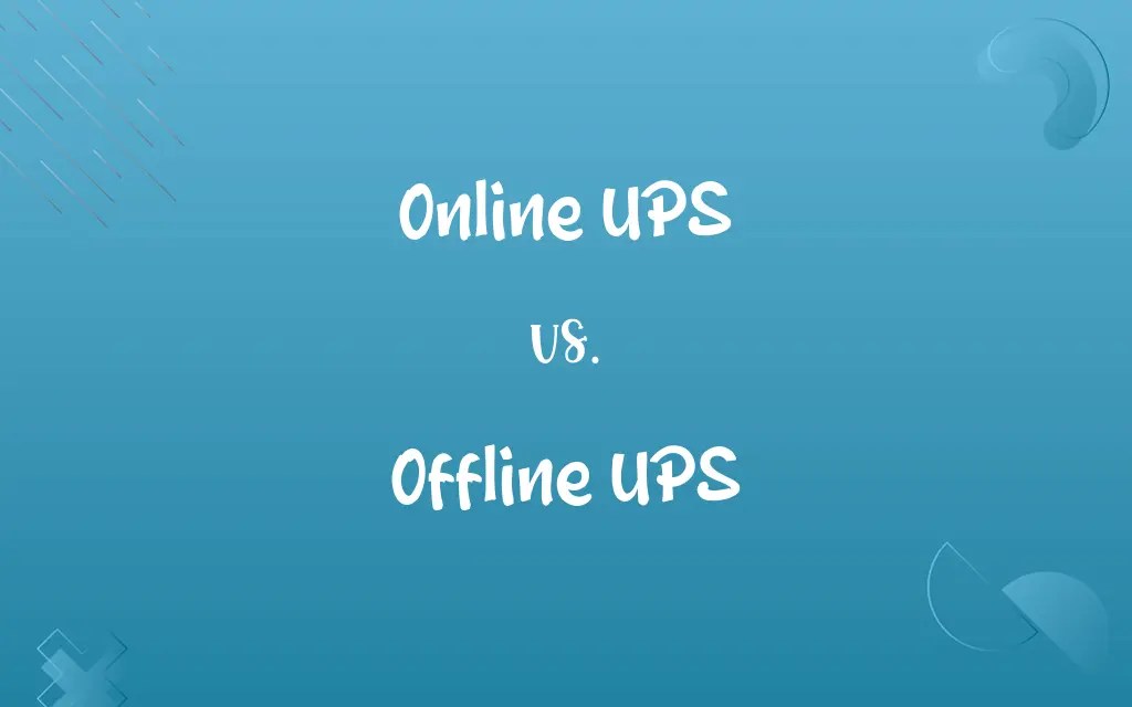Online UPS vs. Offline UPS: Know the Difference