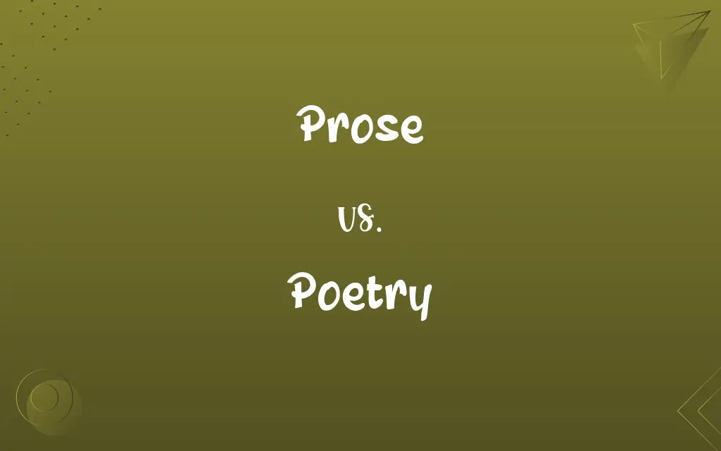 Prose vs. Poetry: Know the Difference