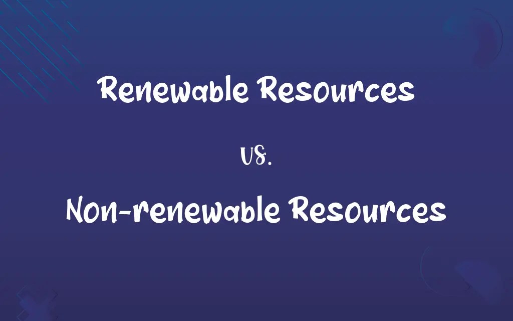 Renewable Resources vs. Nonrenewable Resources Know the Difference