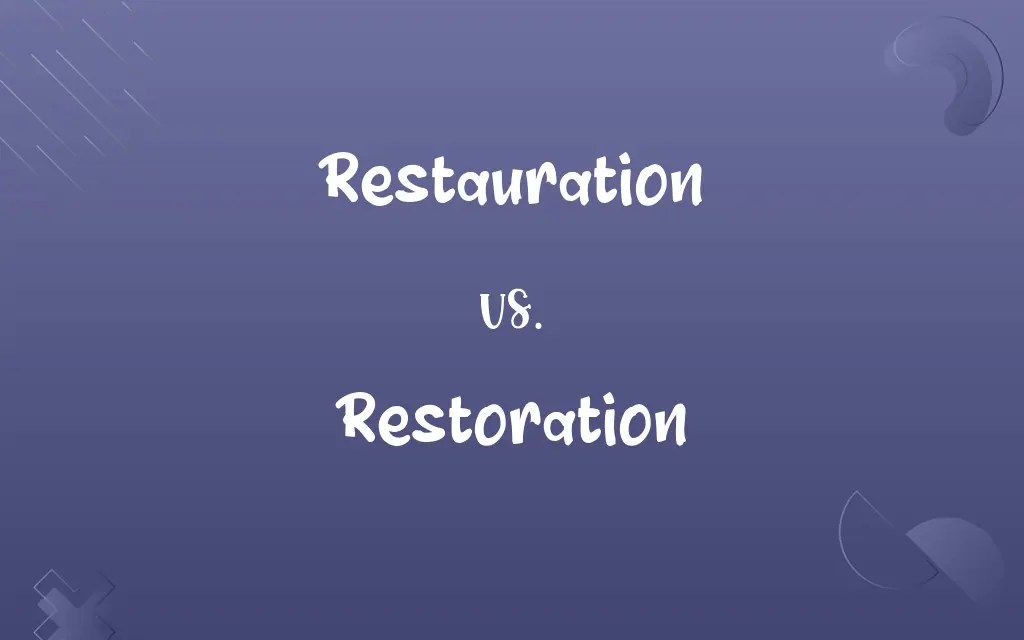 Restauration vs. Restoration Decoding the Right Spelling