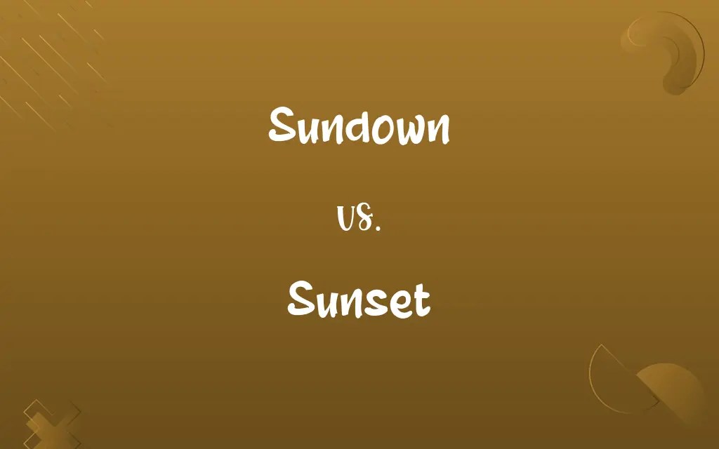 Sundown vs. Sunset Know the Difference