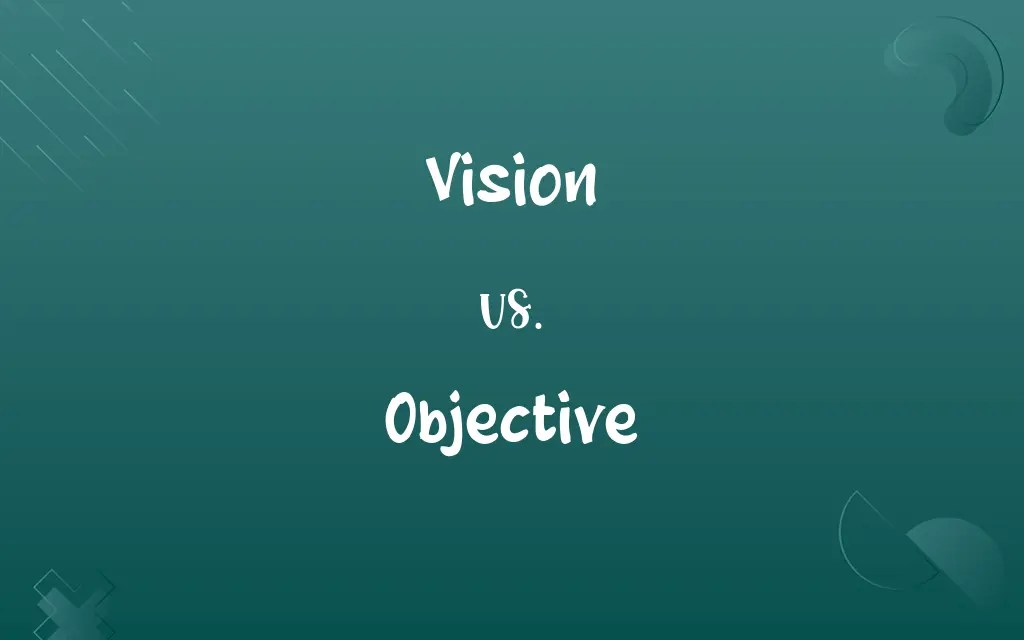 Vision vs. Objective Know the Difference