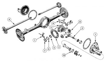 GM '55 Truck Rear Axle - Differential Parts Catalog - West Coast