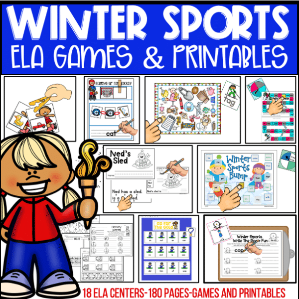 Winter Sports Word Work Stations GaloreDifferentiated/Aligned (Editable) Differentiated