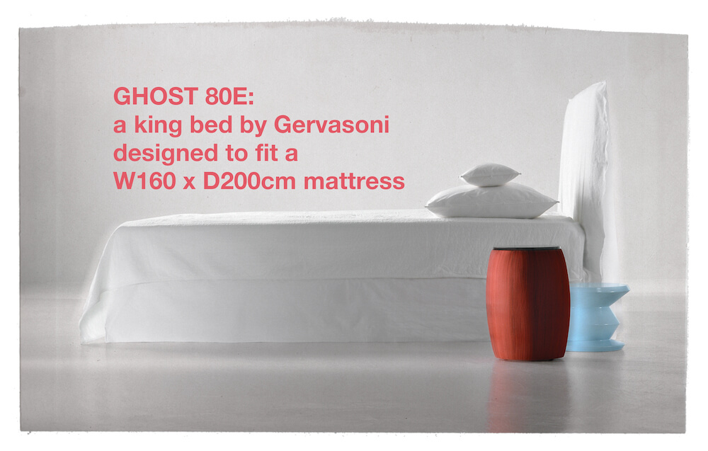 Ghost 80E bed by Gervasoni (to fit a king mattress)