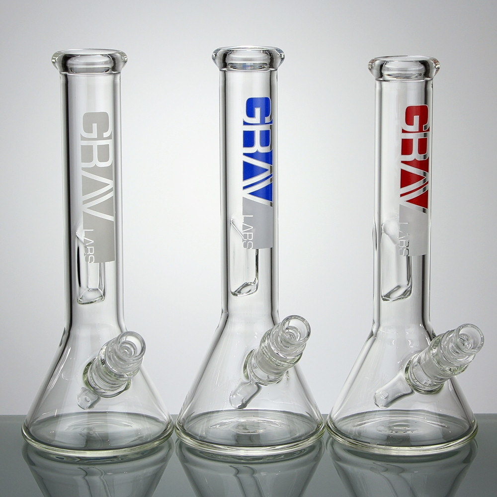 8 Inch Beaker Bong with Fixed Downstem