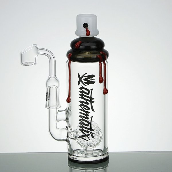 Micro Spray Can Dab Rig With Swiss Cheese Perc