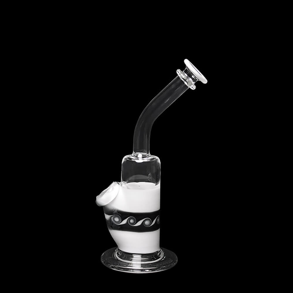 Wave Design Bubbler with Bent Neck