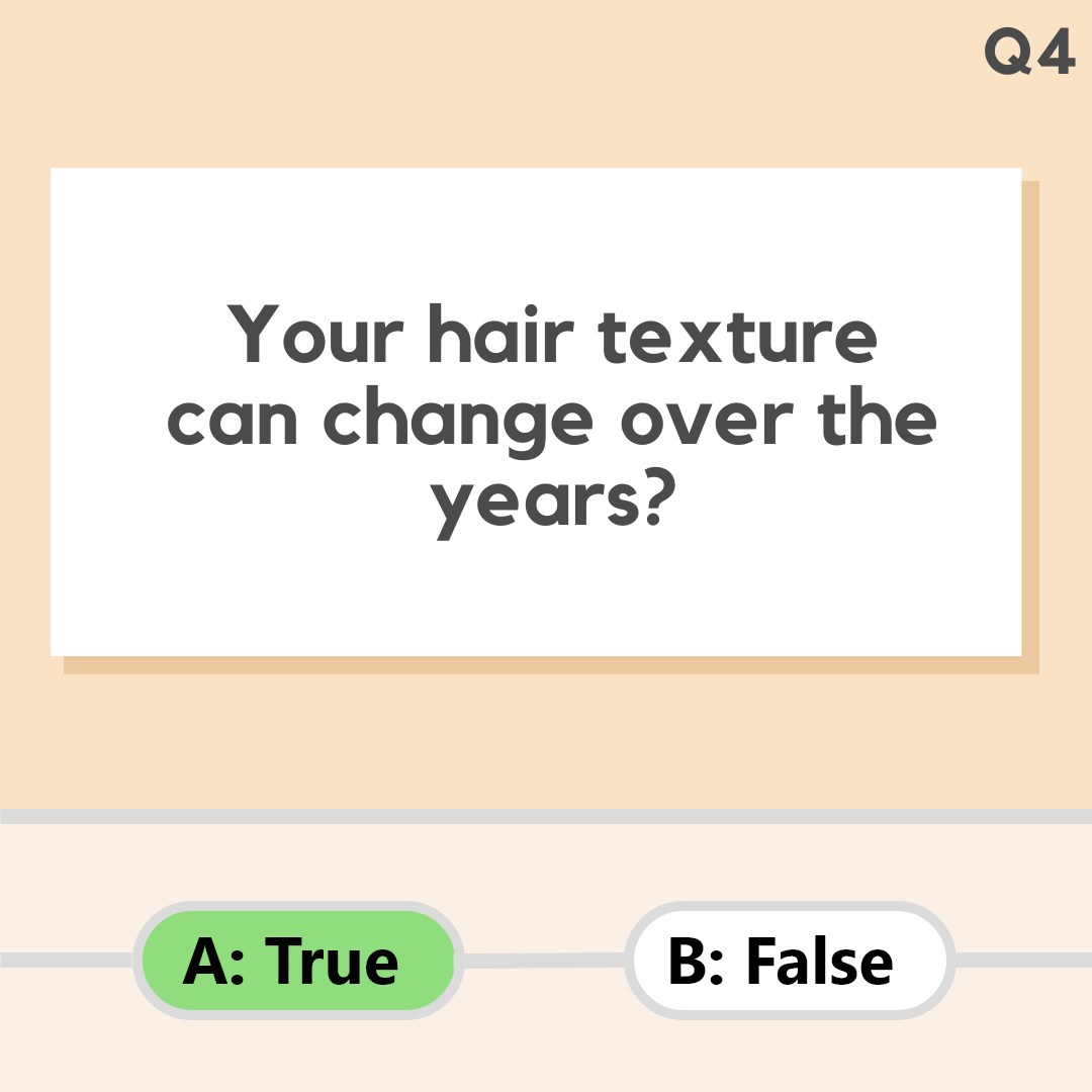 Your hair texture can change over the years? DIFFRY