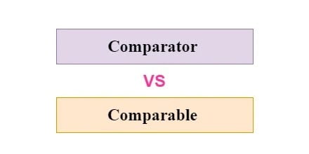 Comparator vs Comparable Interfaces in Java - DiffStudy