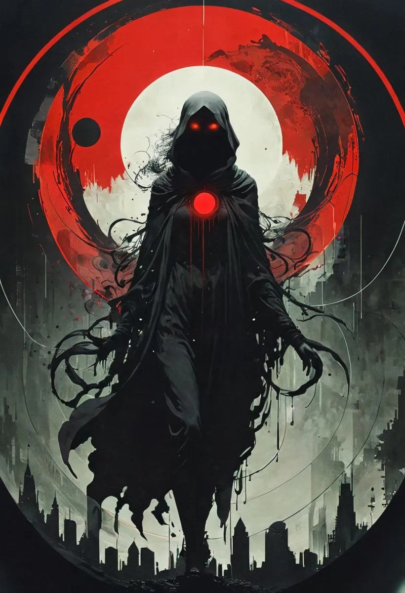 붉고 검은색의 사이버보안 밈 - Stable Diffusion AI 이미지 | Diffus