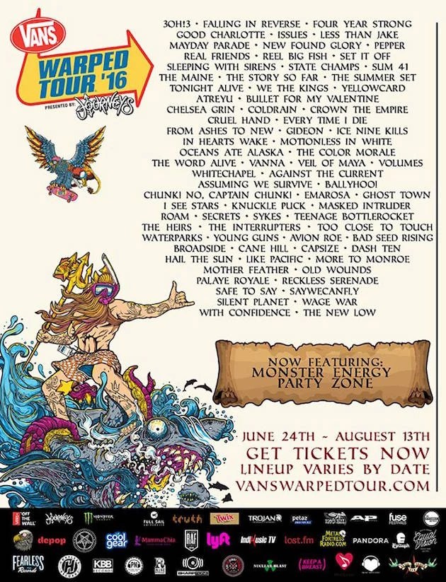 Warped Tour 2022 Virginia Beach Lineup pieceofcontent