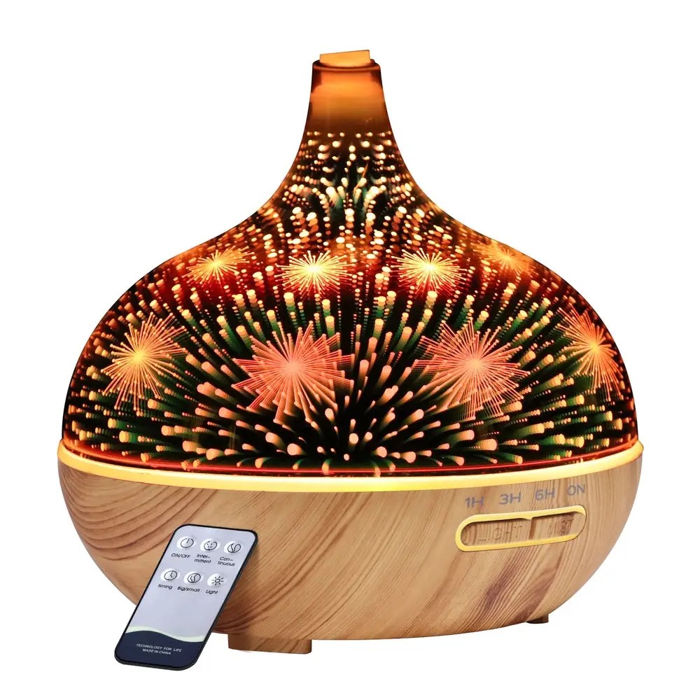 Devanti Aroma Diffuser 3D Firework Nightlight 400ml Diffusers Plus Oz