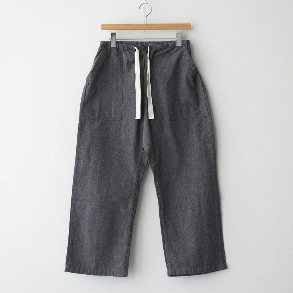 EASY WORK PANTS WHITE×BLACK [283F] Diffusion