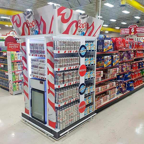 End Cap Coors Light Diforma In Store