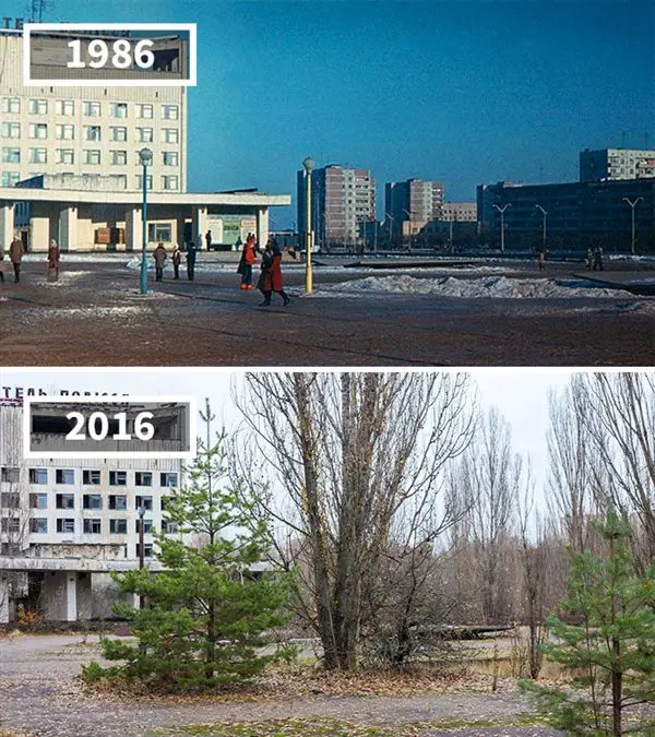 24 Comparaciones que muestran cómo han cambiado algunos lugares con el