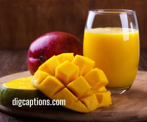 Mango Juice Captions for Instagram