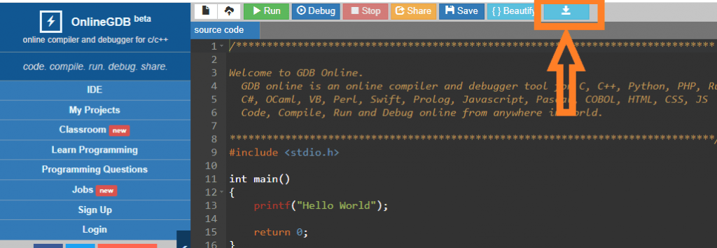 How To Use Online GDB Compiler