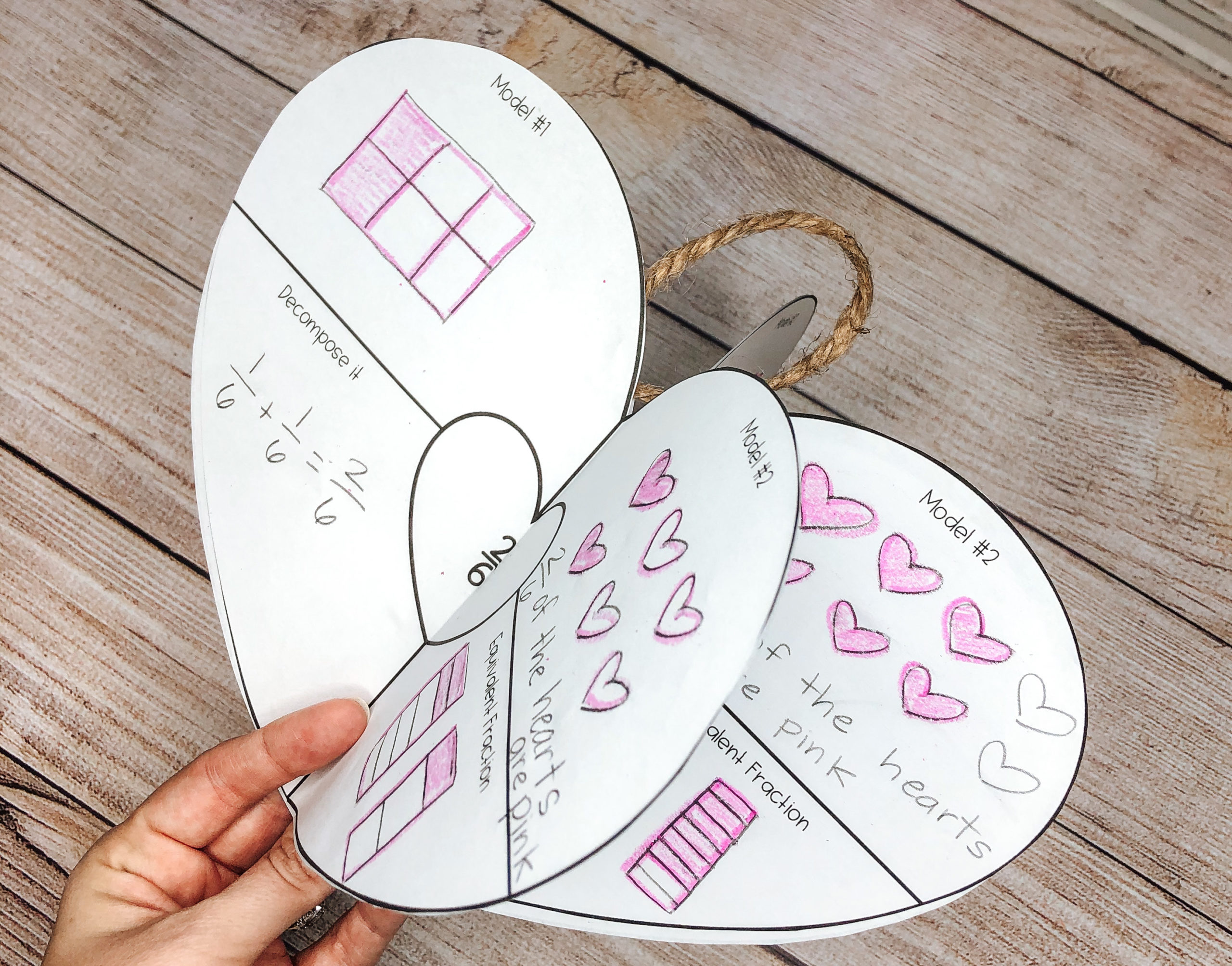 Valentine Fraction Math Activities