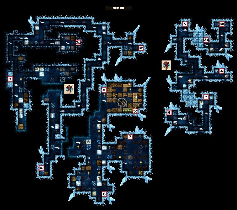 Stinky Lair Main Map Scandianvia Diggy's Adventure Help