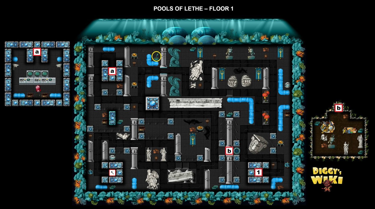 Pools of Lethe Mnemosyne Atlantis Diggy's Adventure Help