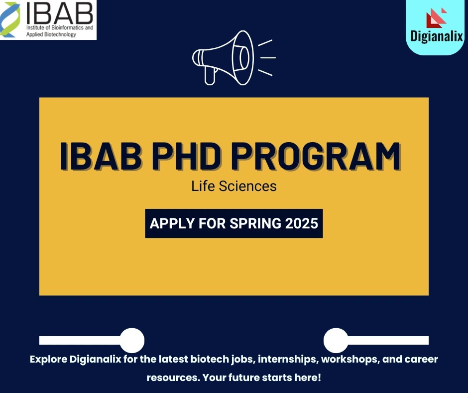 PhD Program in Life Sciences at IBAB Bangalore Apply PhD Program in Life Sciences at IBAB Bangalore Apply