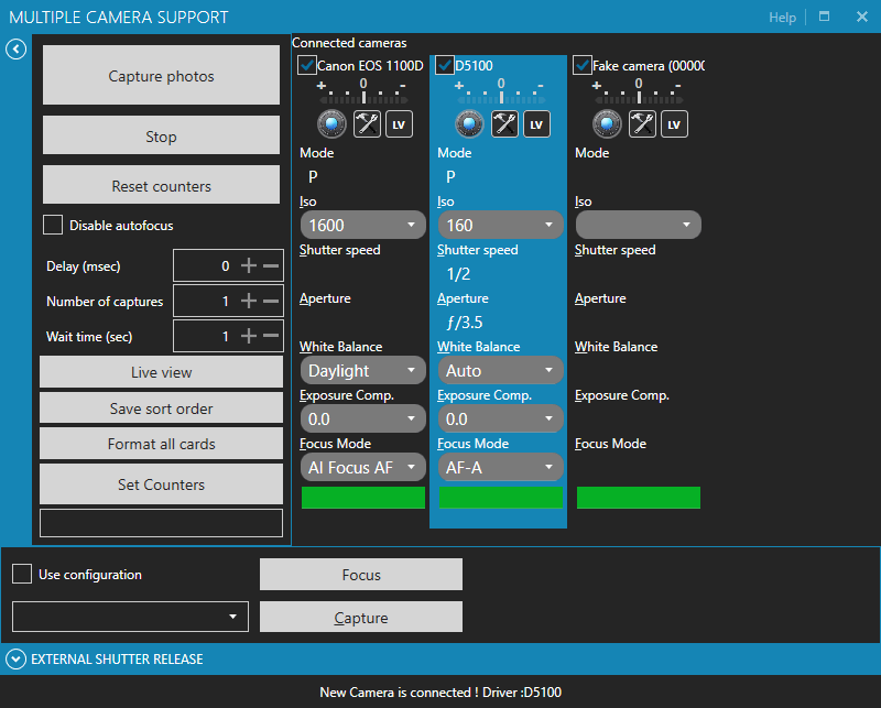 Multiple Cameras DigiCamControl Documentation